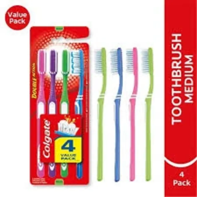 Colgate Double Action 4 Pack Toothbrush